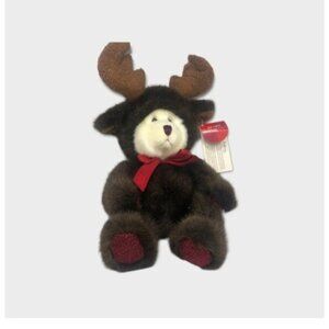 Russ Berrie Plush Teddy Bear / Moose  Christmas Holiday